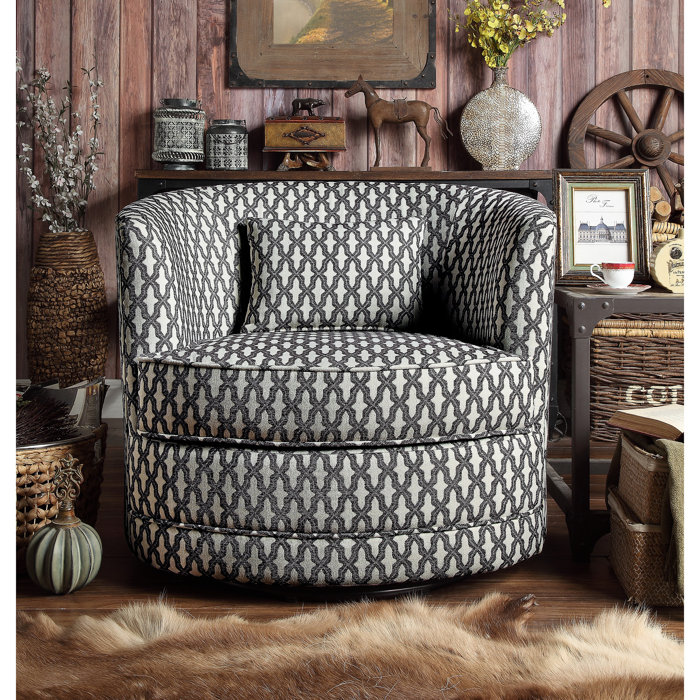 Three Posts Earle Swivel Barrel Chair & Reviews | Wayfair.ca